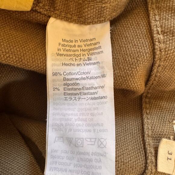 Madewell Emmett Wide-Leg Crop Pants in "Distant Surplus" Olive Green Sz 31 - Picture 15 of 15